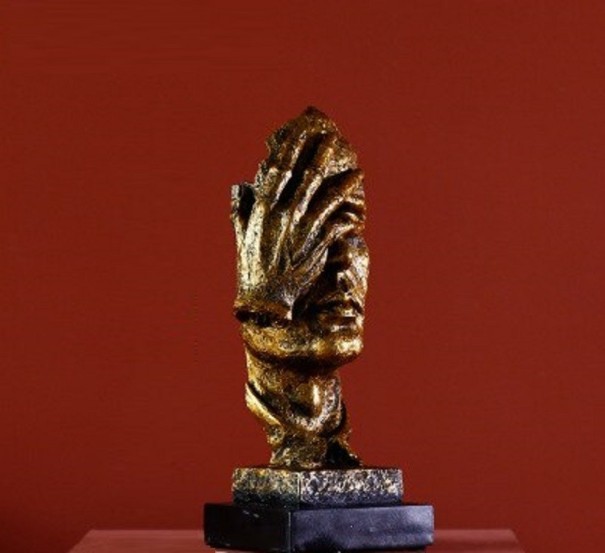 Decoratief borstbeeld gezicht 7