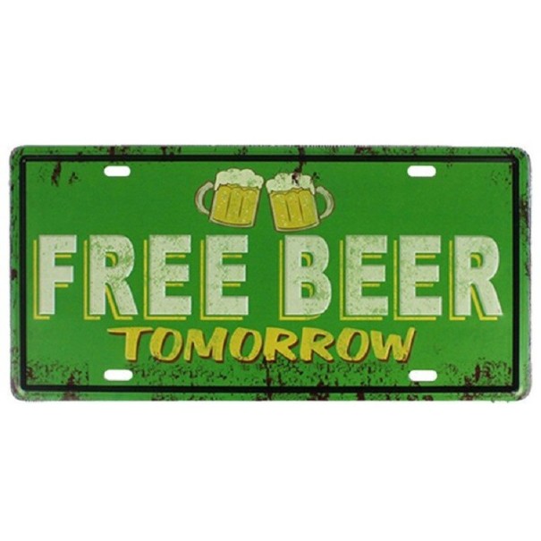 Decoratief metalen bord 10