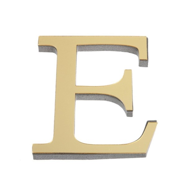 Decoratieve acrylletter E