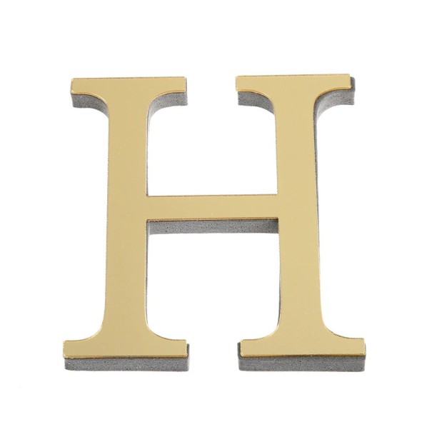 Decoratieve acrylletter H