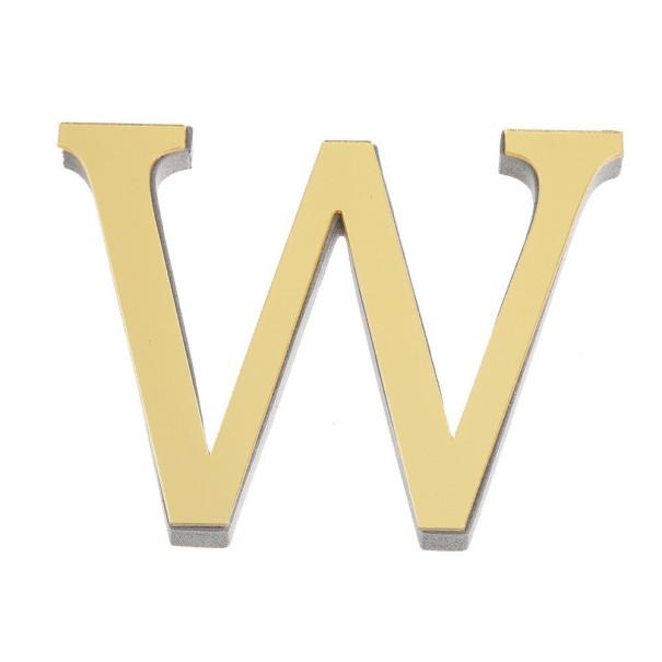 Decoratieve acrylletter W