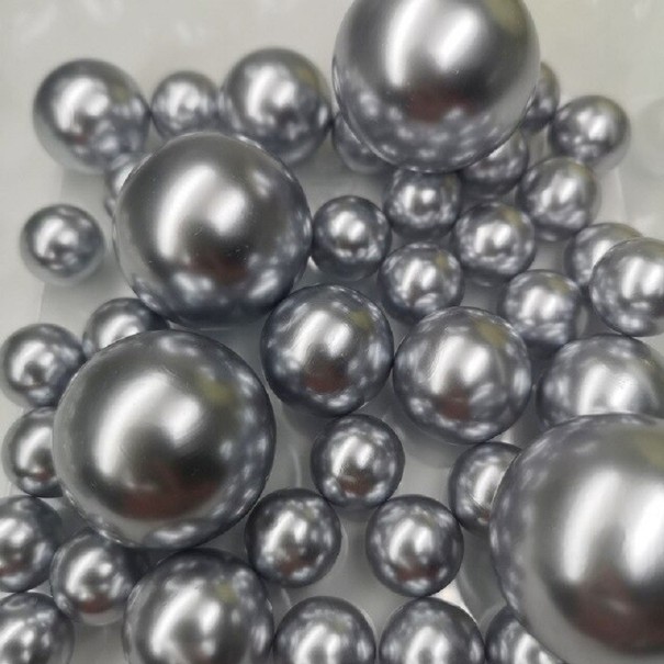 Decoratieve ballen voor vaas 38 stuks grijs