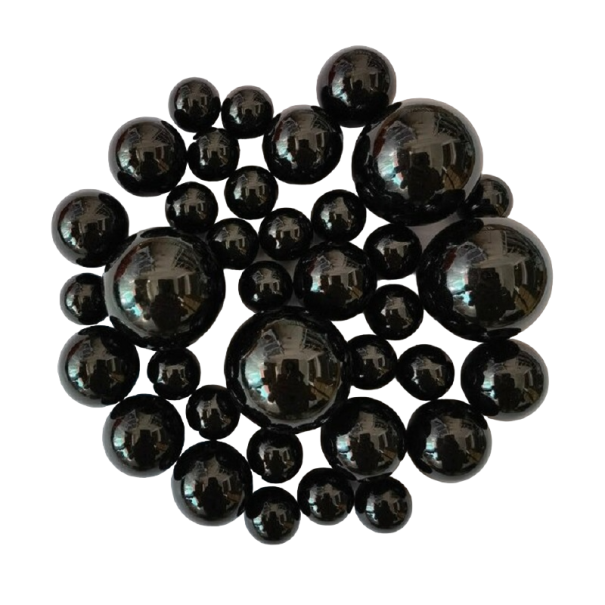 Decoratieve ballen voor vaas 38 stuks zwart
