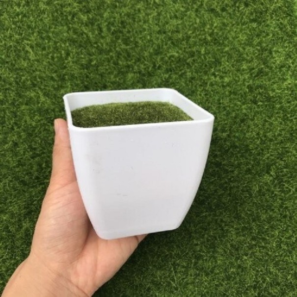 Decoratieve bloempot met kunstgras 2