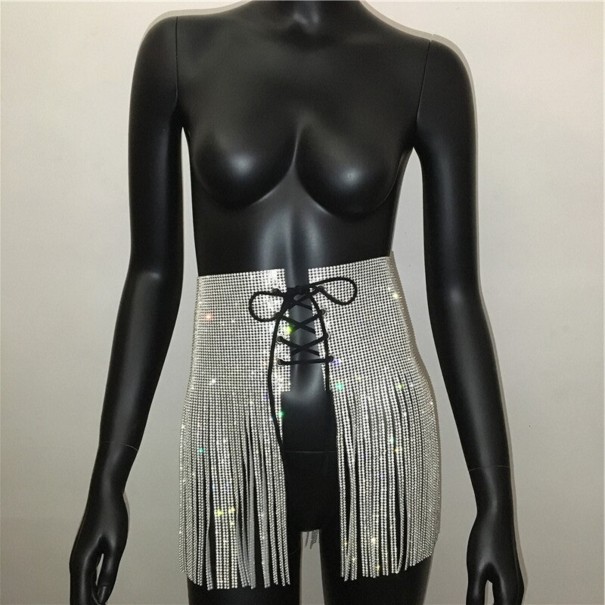 Decoratieve damesrok met strikjes L 2