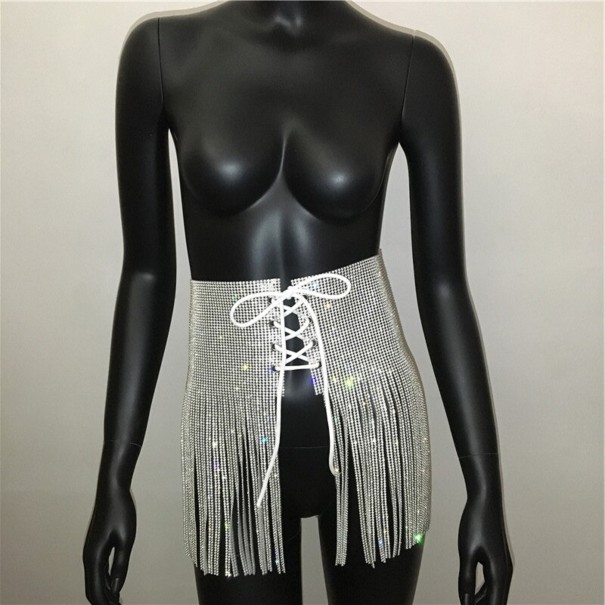 Decoratieve damesrok met strikjes S 1