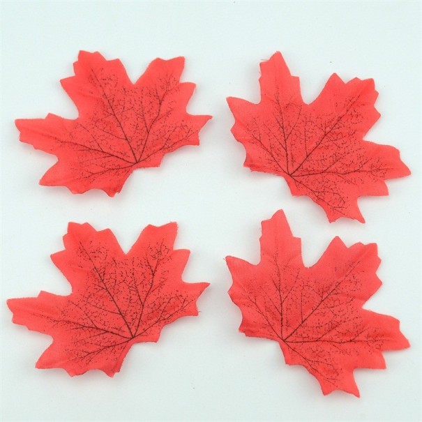 Decoratieve esdoornbladeren - 100 stuks rood
