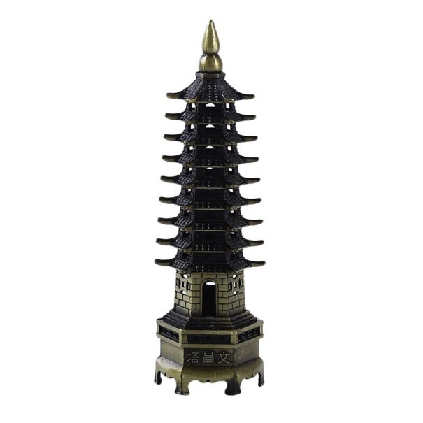 Decoratieve Feng Shui-pagode legergroen