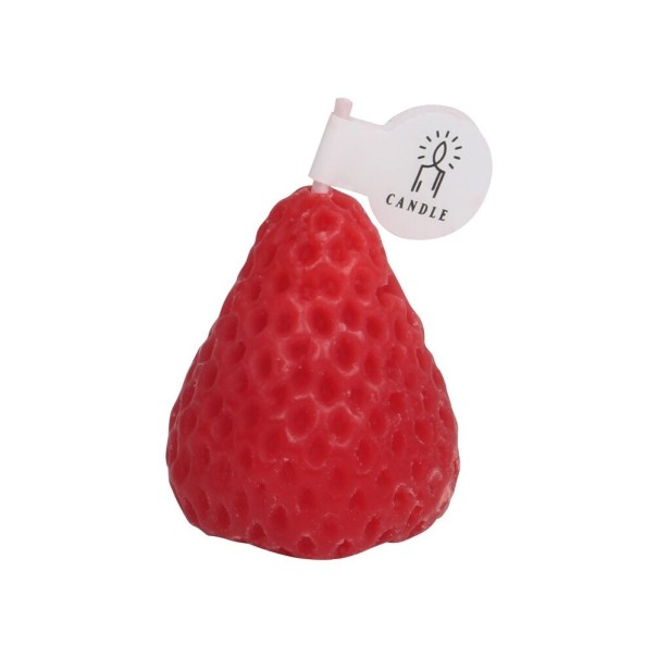 Decoratieve geurkaars aardbei rood