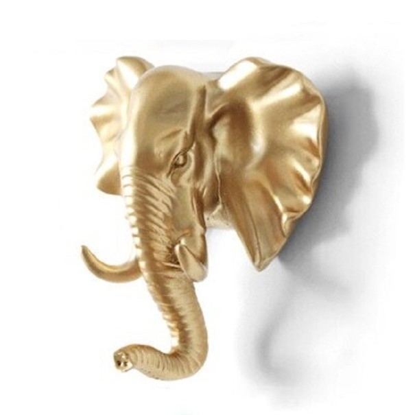 Decoratieve haak in de vorm van een dier goud 3