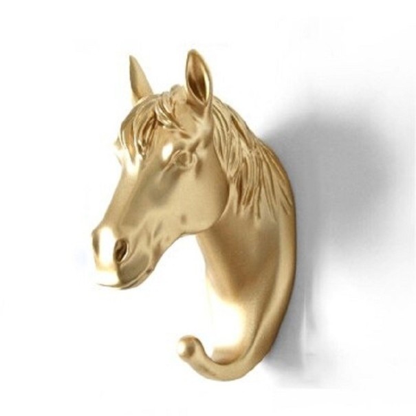 Decoratieve haak in de vorm van een dier goud 5