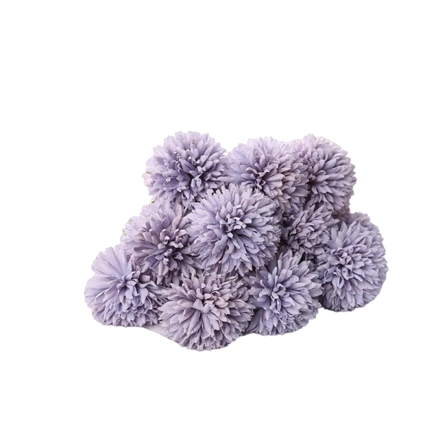 Decoratieve hortensia bloem 29 cm 3 stuks lichtpaars