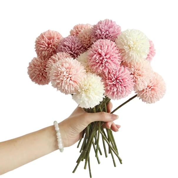 Decoratieve hortensia bloem 29 cm 5 stuks