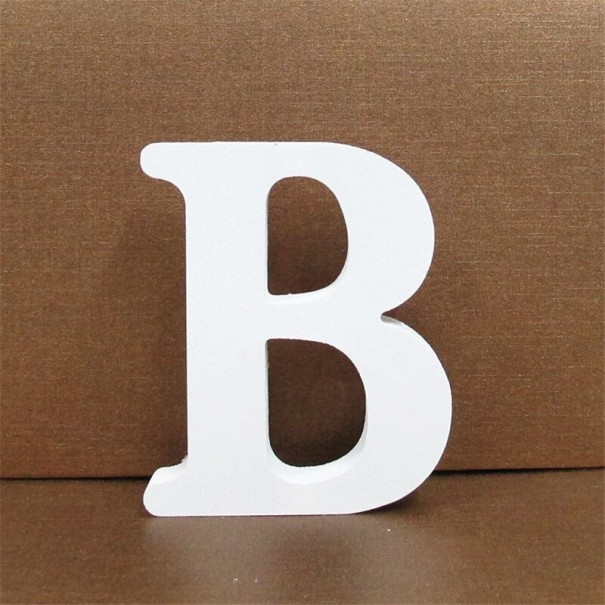 Decoratieve houten letter B