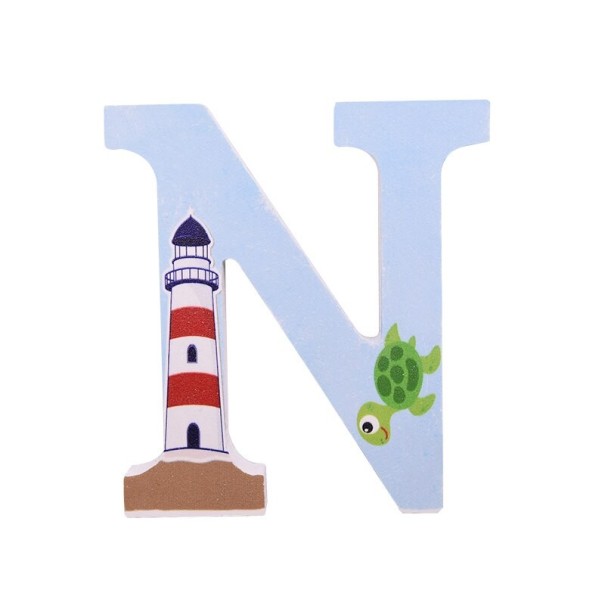 Decoratieve houten letter C501 N