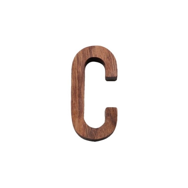 Decoratieve houten letter C510 C