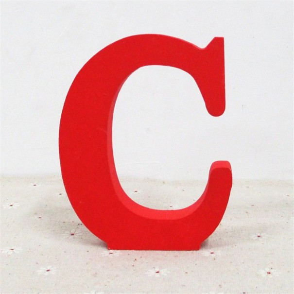Decoratieve houten letter C521 C
