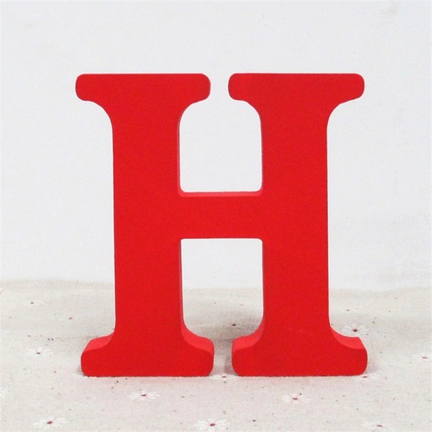 Decoratieve houten letter C521 H