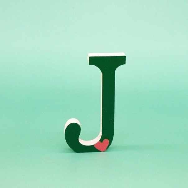 Decoratieve houten letter C560 J