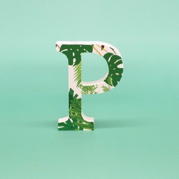 Decoratieve houten letter C560 P