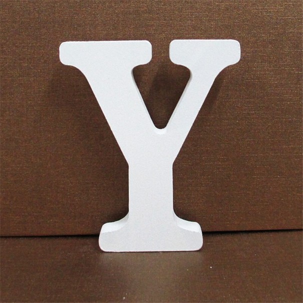 Decoratieve houten letter Y