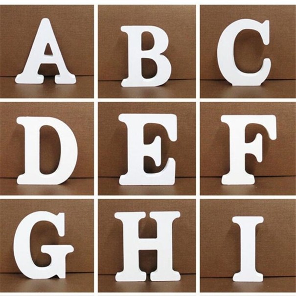 Decoratieve houten letter