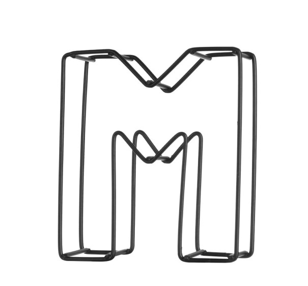 Decoratieve ijzeren letter M