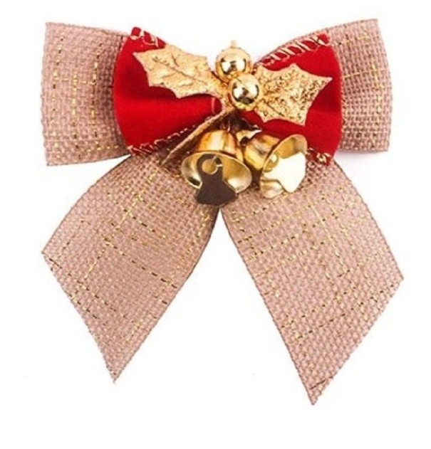 Decoratieve kerststrikken 12 stuks 3