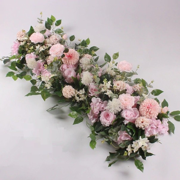 Decoratieve kunstplant lichtroze 50 cm