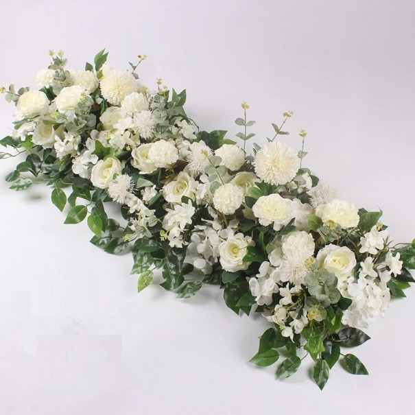 Decoratieve kunstplant wit 1 m