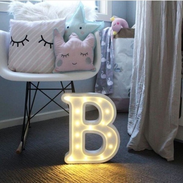 Decoratieve lichtgevende letters