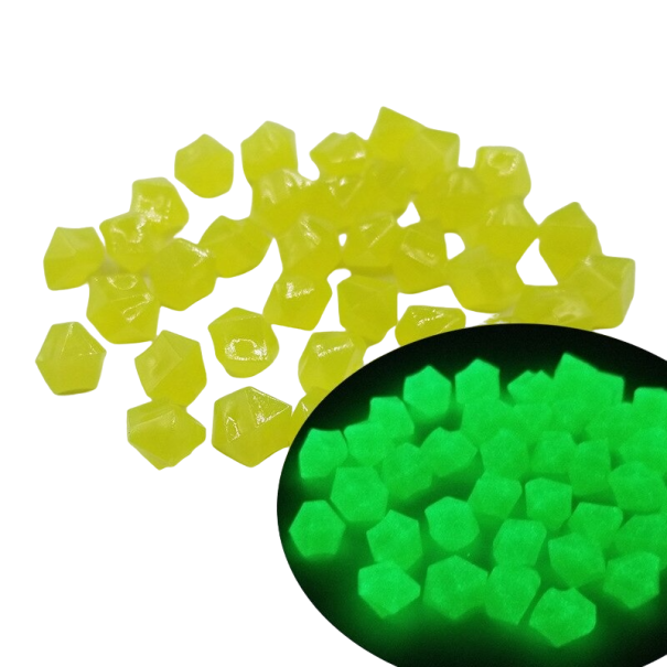 Decoratieve lichtgevende stenen 100 stuks geel