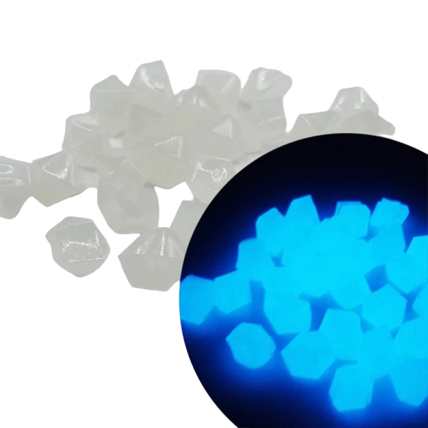 Decoratieve lichtgevende stenen 100 stuks wit