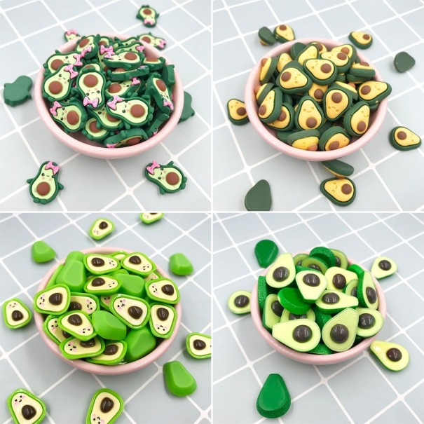 Decoratieve miniatuur avocado 20 stuks