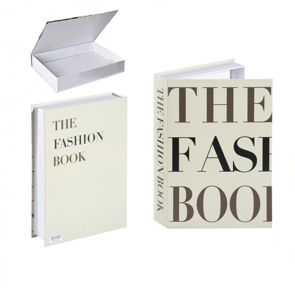Decoratieve nepboek THE FASHION BOOK met minimalistisch design 1