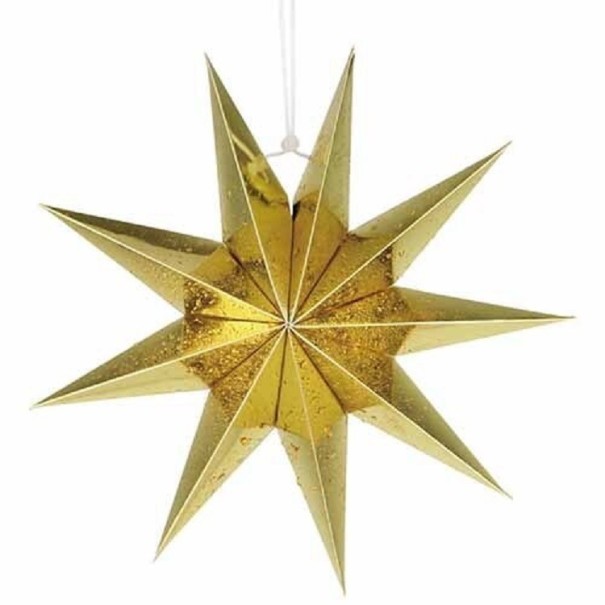 Decoratieve papieren ster goud