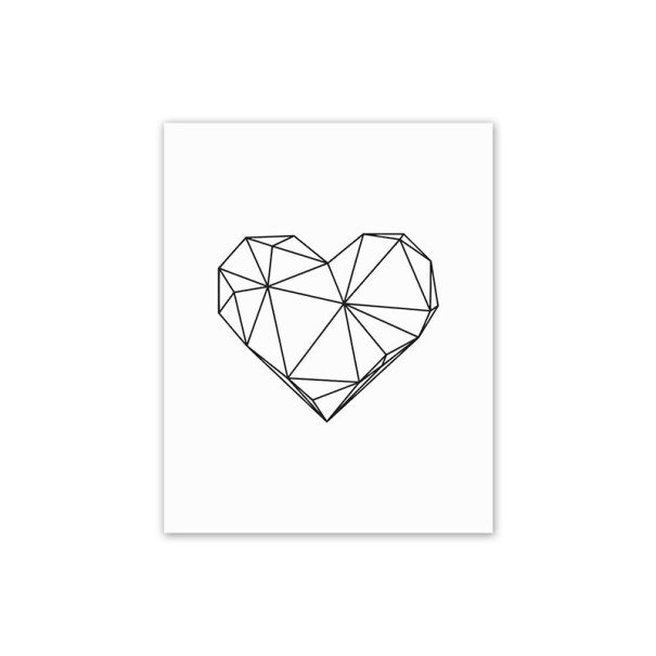 Decoratieve poster met opschrift L 1