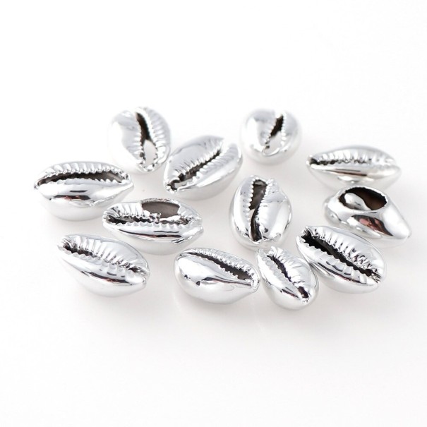 Decoratieve schelpen 20 stuks zilver