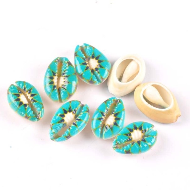 Decoratieve schelpen met ornamenten 10 stuks 16