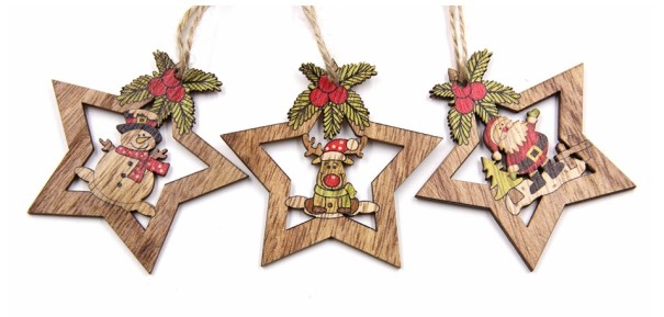 Decoratieve sterren voor kerstboom J555