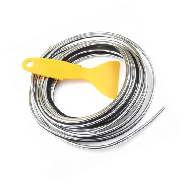 Decoratieve strip voor auto-interieur zilver
