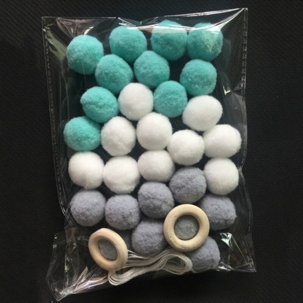 Decoratieve viltballen 30 stuks 2