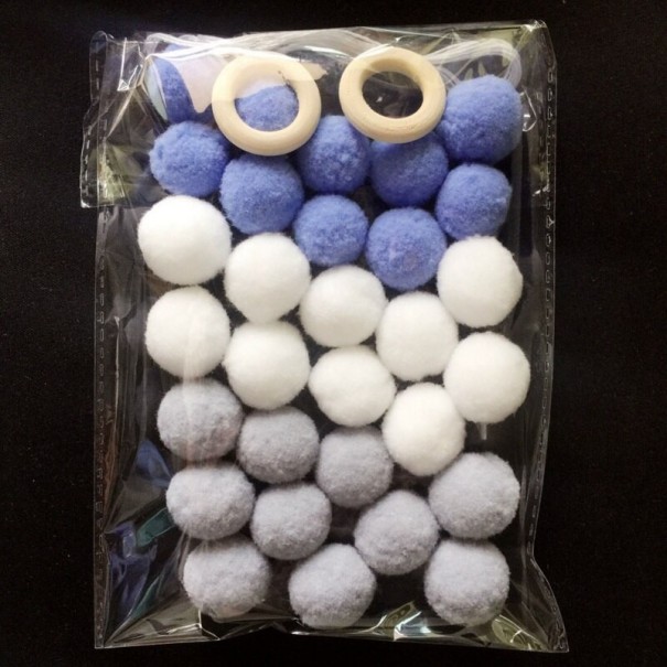 Decoratieve viltballen 30 stuks 3
