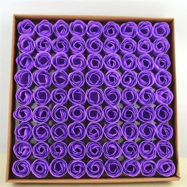 Decoratieve zeep rozen 81 stuks 4