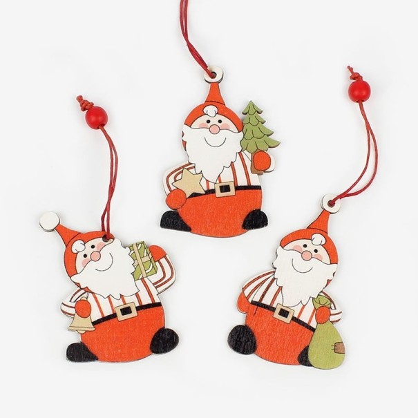Décoration de Noël Santa Claus 3 pcs 4