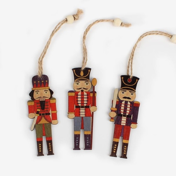 Décoration de Noël soldat 3 pcs 2