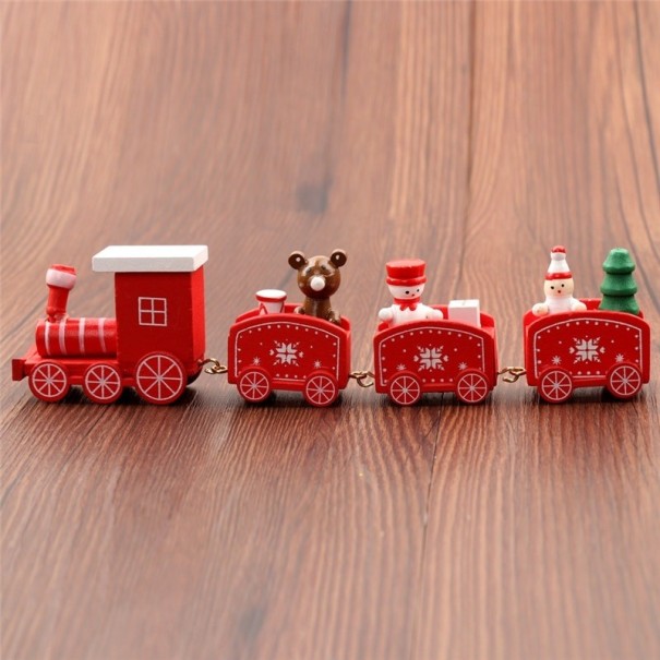 Décoration de Noël train rouge