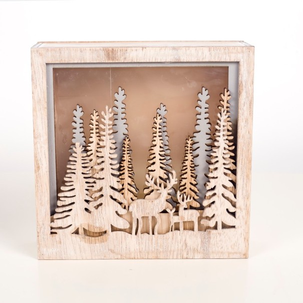 Décoration en bois lumineuse 2