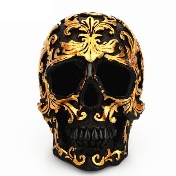 Décoration tête de mort avec ornements 1