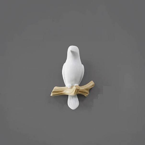Decorative Bird-Shaped Hook white